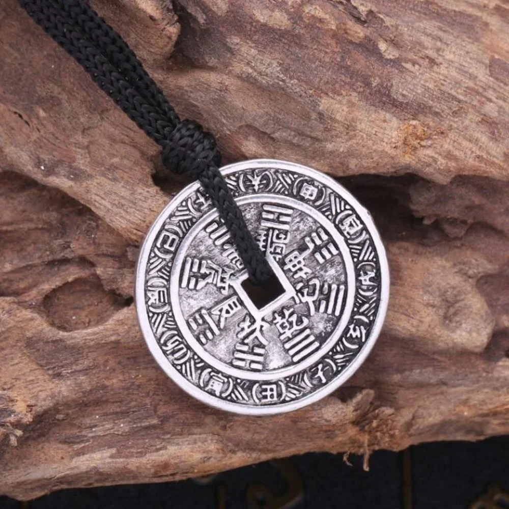 ❤️Chinese Tibetan Trigram Copper Necklace, N90201P152